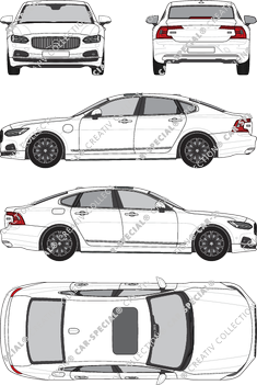 Volvo S90 Recharge Inscription, berlina, 4 Doors (2020)