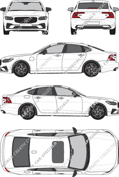 Volvo S90 Recharge R-Design, berlina, 4 Doors (2020)