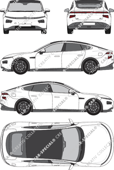 Xpeng P7, Limousine, 4 Doors (2020)