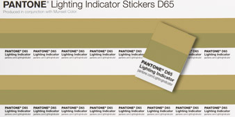 Pantone Lighting Indicator Stickers D65